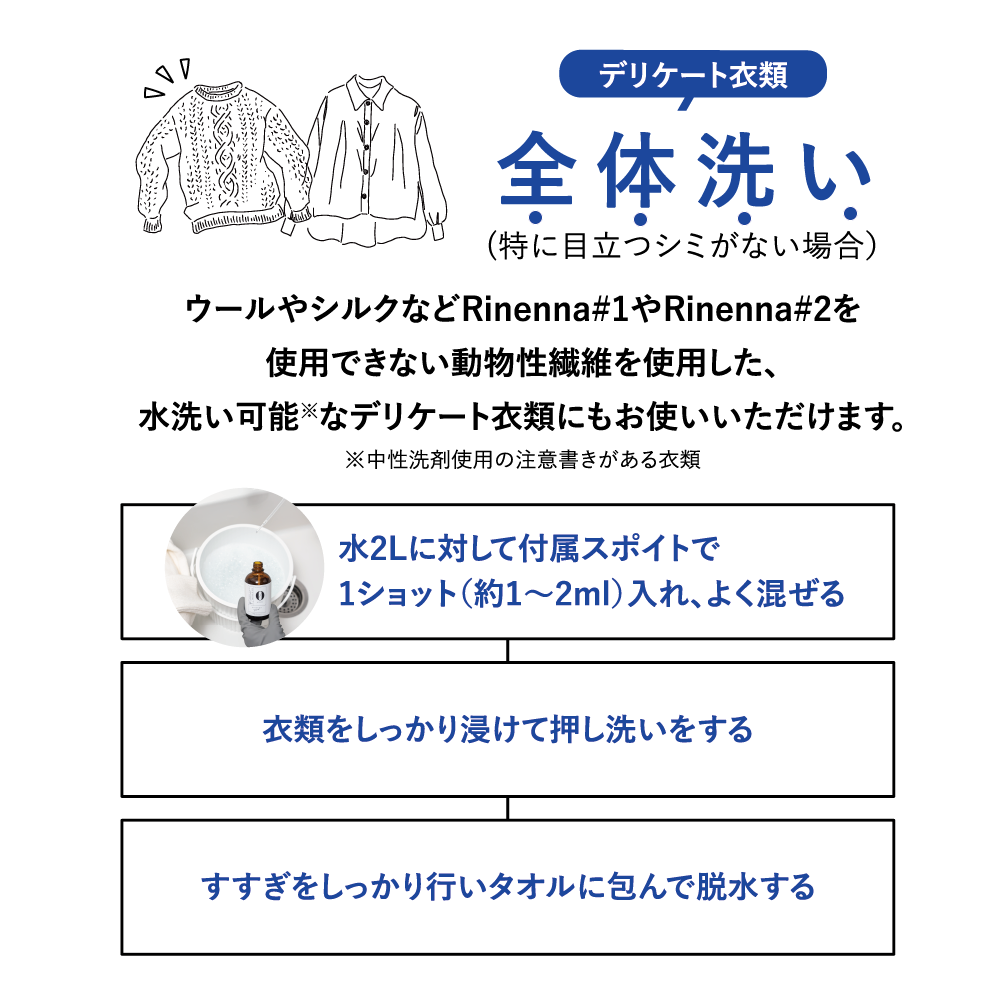 おしゃれ着洗剤 RINENNA Pro #ZERO 100g