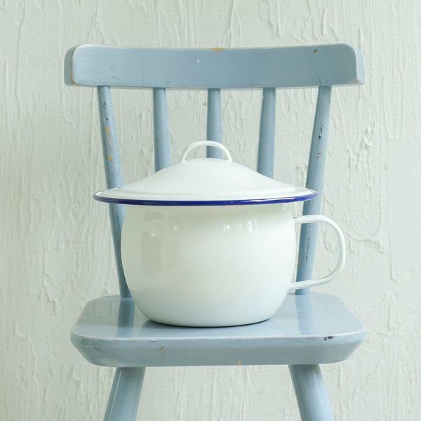 おむつなし育児の定番 ホーローおまる チャンバーポット20cm