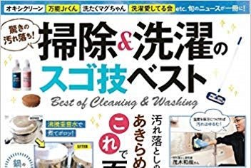宝島社MOOK『驚きの汚れ落ち！ 掃除＆洗濯のスゴ技ベスト』にRinenna#1/Rinenna#2が紹介されました。