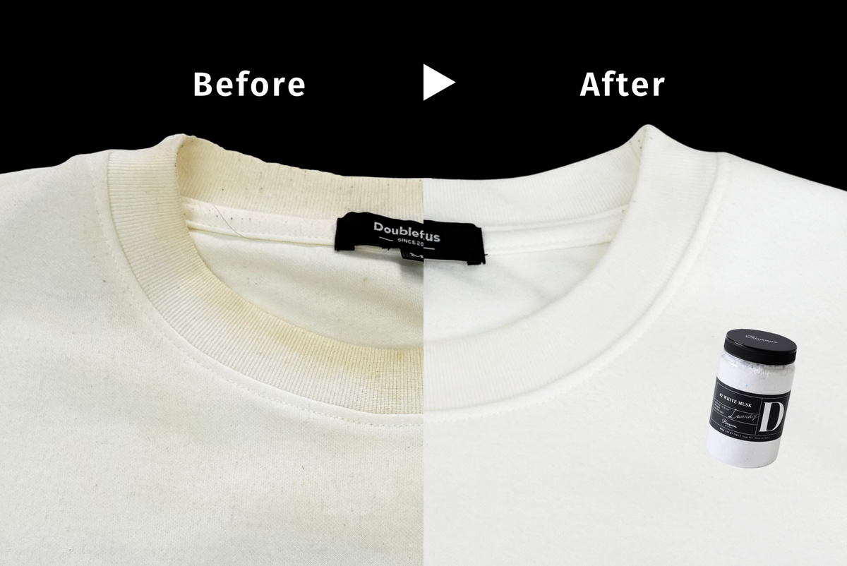 【新広告用】黄ばみTシャツ、まだ捨てないで。 つけ置きだけで白さが戻る【Rinenna#2】の実力