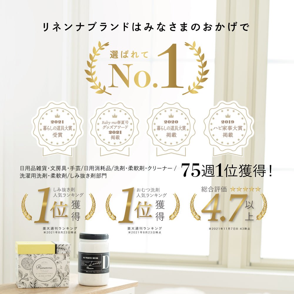 【本店アンバサダー専用品】つけおきメイン 洗濯用洗剤  Rinen na   # 2    (リネ ンナ  # 2)