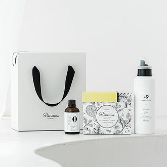 【e-gift専用】【住所を知らなくても贈れるギフト】Rinenna No.9 FABRIC CONDITIONER + Rinenna#1 + RINENNA Pro #ZERO 100 ギフトセット