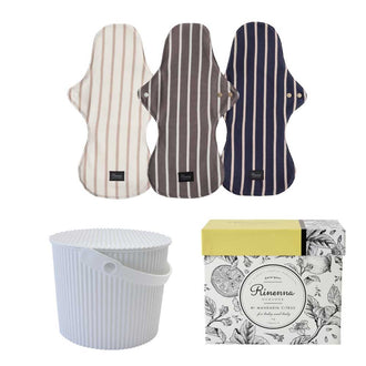 【同一サイズ おまとめ3枚セット】Rinennaのつけごこちのいい布ナプキン