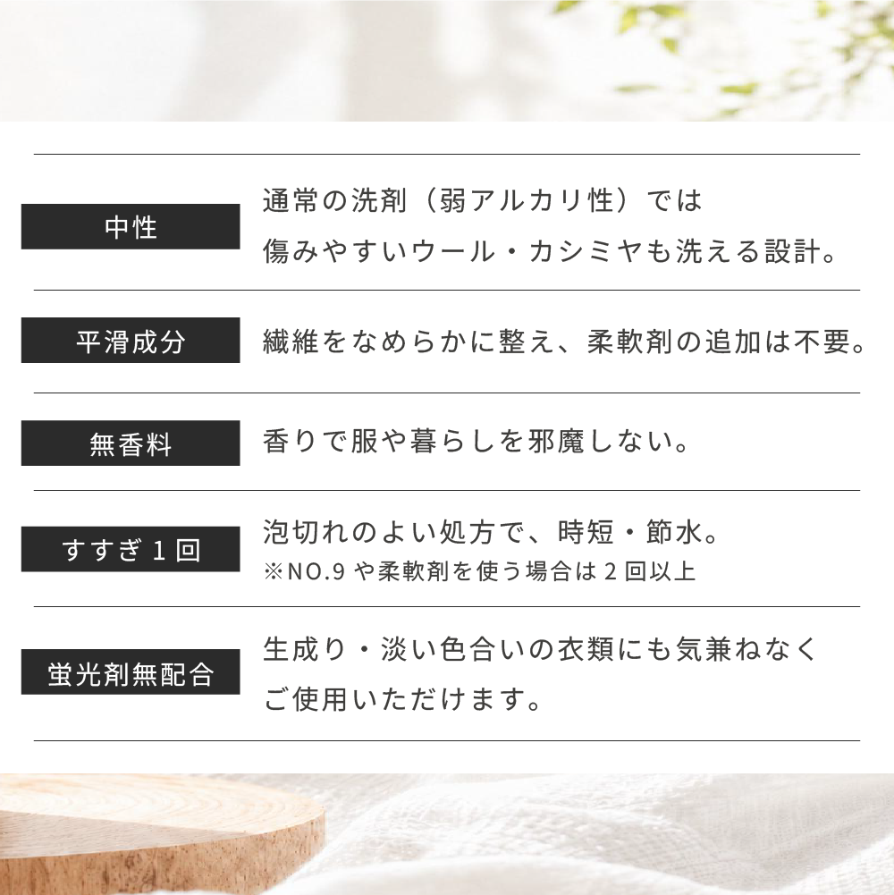 おしゃれ着洗剤 Rinenna No.8