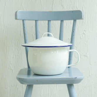 おむつなし育児の定番　ホーローおまる　チャンバーポット20cm