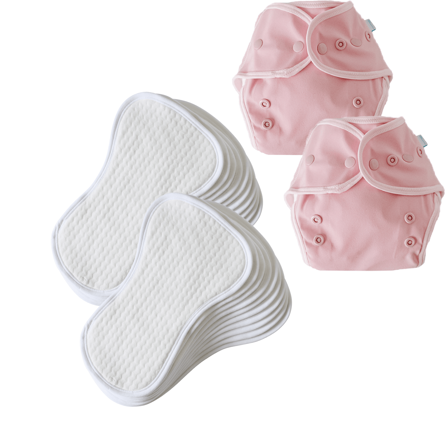 [Daytime diaper set] 20 cloth diapers (molded diapers) + 2 diaper covers